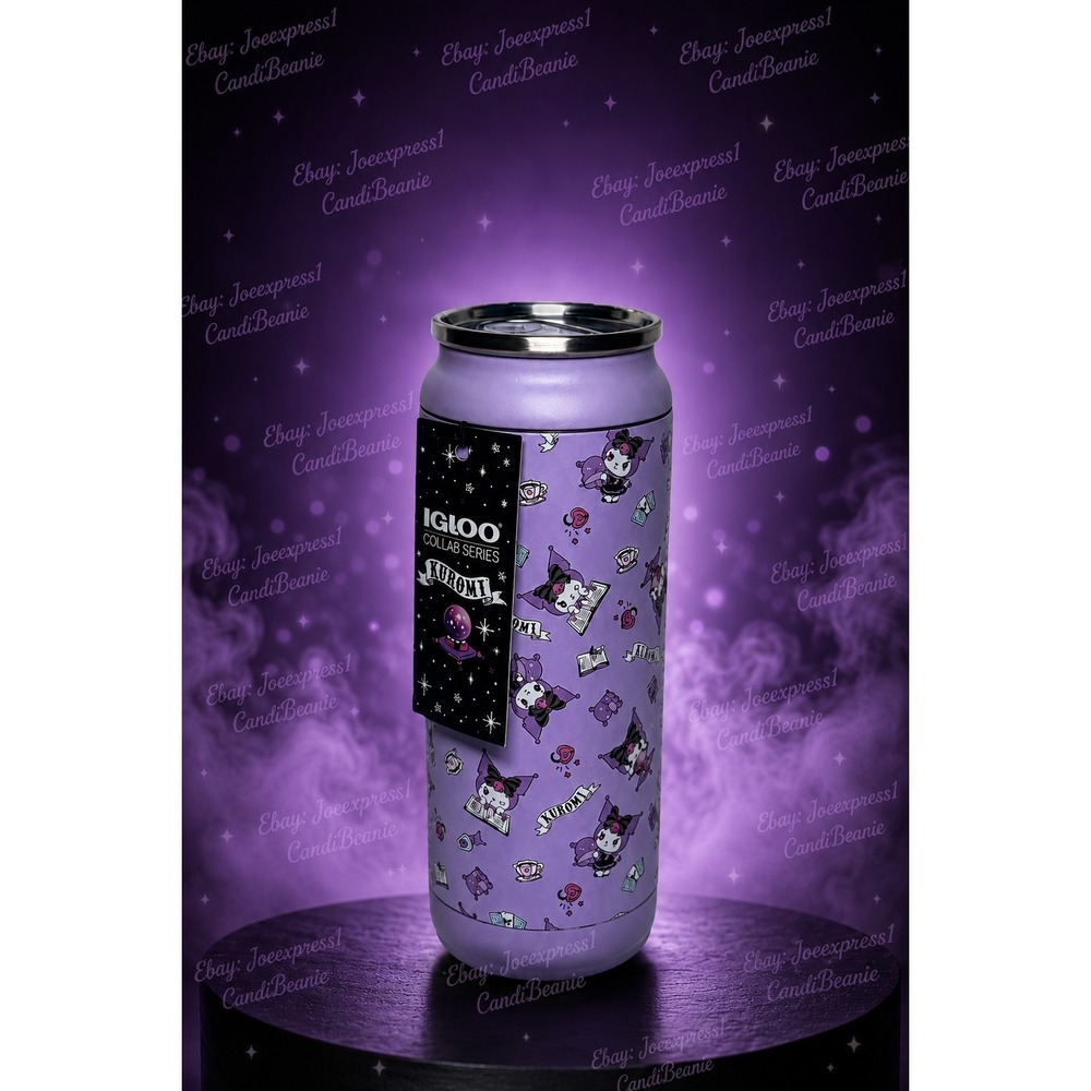 KUROMI 16oz Insulated Tumbler‎ Can Sanrio Hello Kitty & Friends IGLOO Collection